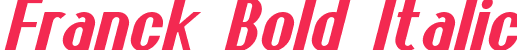 Franck Bold Italic